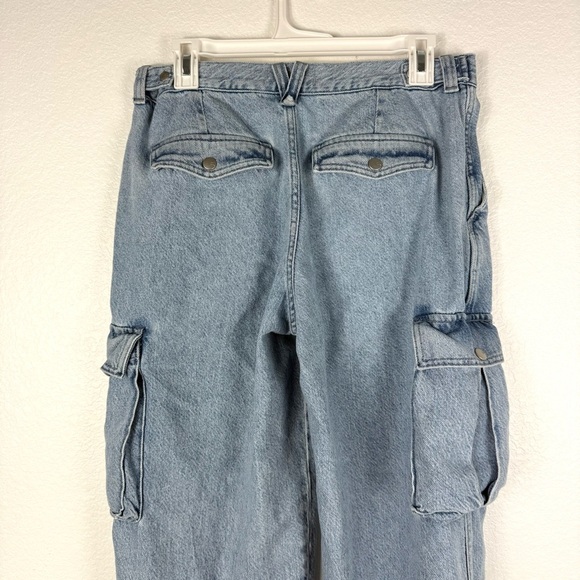 Madewell Low-Slung Straight Cargo Jeans in Coleman Wash Size 28 - Picture 6 of 11